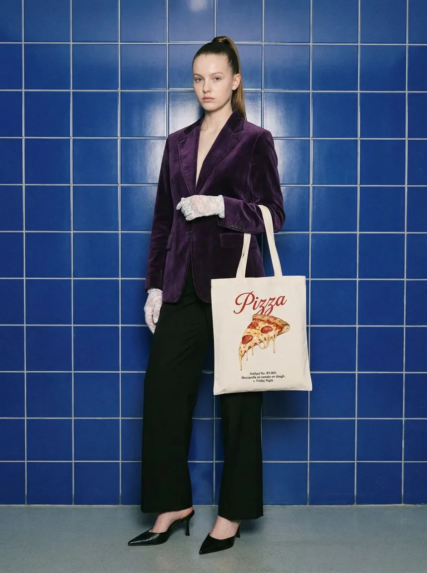 Pizza tote editorial